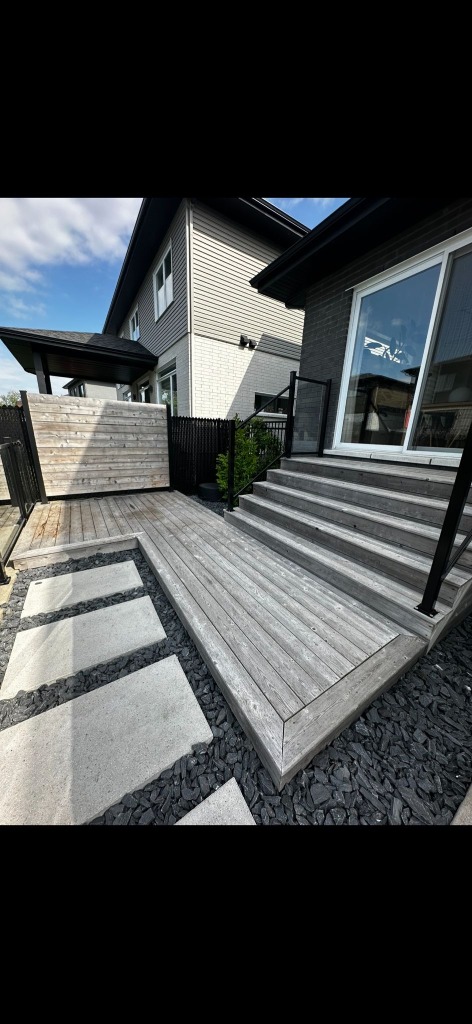 Terrasse avant restauration