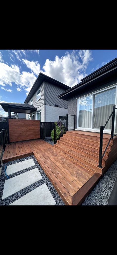 Terrasse après teinture